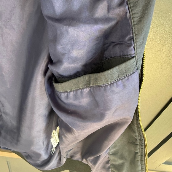 Massimo Dutti Navy Bomber Jacket • M/4 - Picture 6 of 9